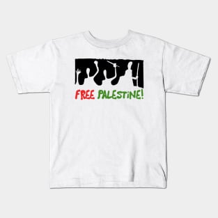 Free Palestine /// Retro Style Design Kids T-Shirt